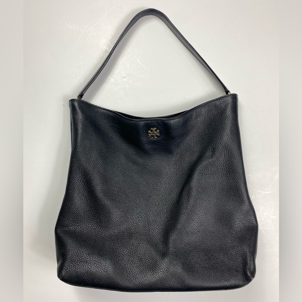 Tory Burch Frida Black Leather Hobo Bag